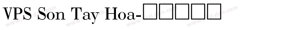 VPS Son Tay Hoa字体转换